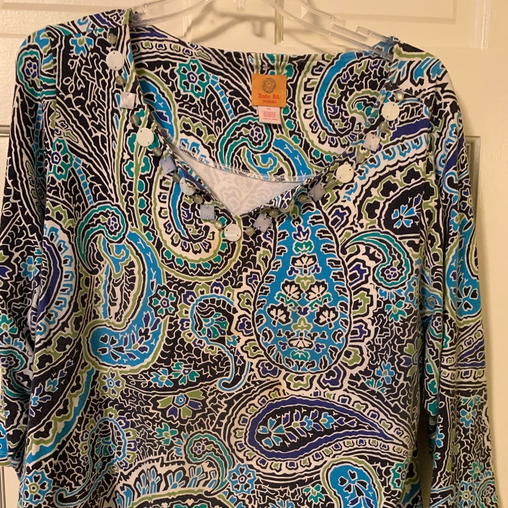 Ruby road paisley print top